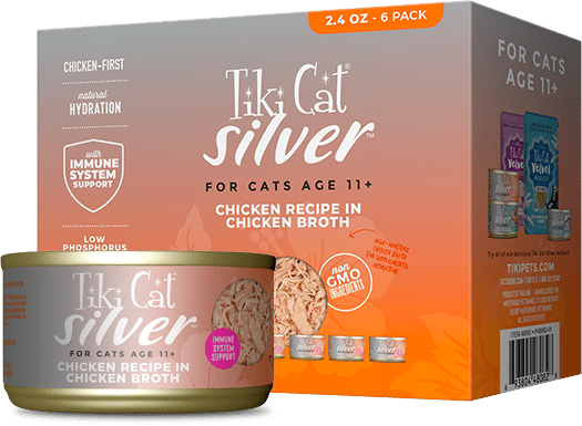 Tiki Cat Silver Senior Whole Foods With Chicken Recipe In Chicken Broth